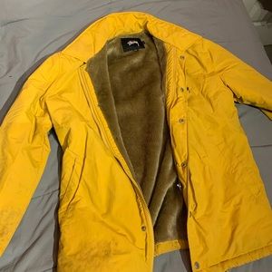 Stussy yellow Faux fur Lined Jacket, Men’s M.